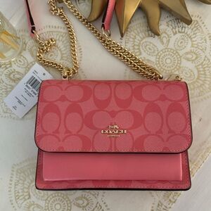 Coach | AUTHENTIC Klare Canvas Crossbody NWT Pink Lemonade